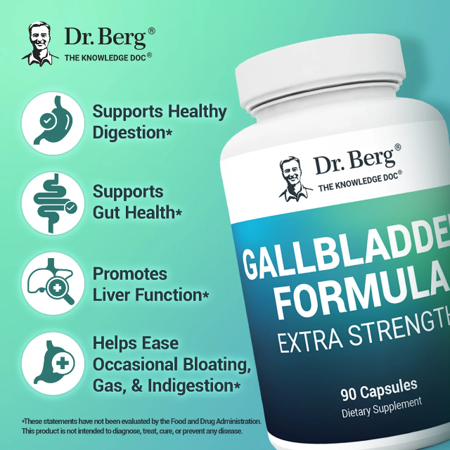 Dr. Berg Gallbladder Formula Extra Strength with Ox Bile and Digestive Enzymes – 90 Vegetable Capsules - Image 3