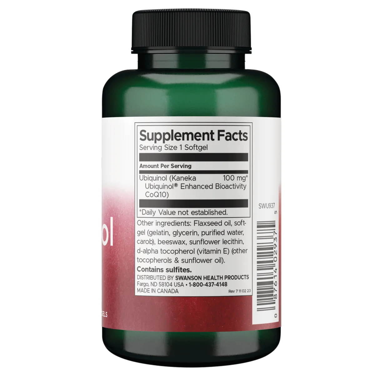 Swanson Vitamins Ubiquinol 100 Mg · 120 Softgels - Image 2