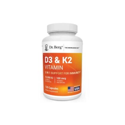 Dr. Berg D3 & K2 Vitamin 10000 Iu 120 Caps