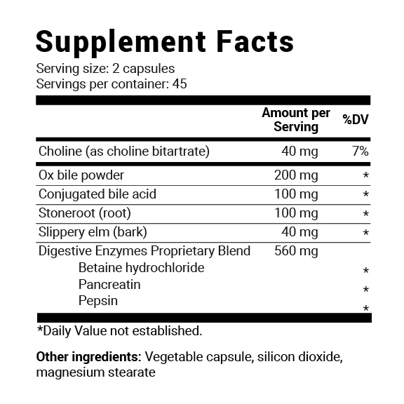 Dr. Berg Gallbladder Formula Extra Strength with Ox Bile and Digestive Enzymes – 90 Vegetable Capsules - Image 2