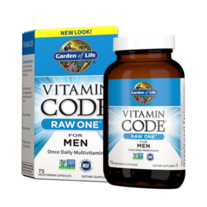 Garden of Life Vitamin Code Raw One™ For Men Once Daily Multivitamin 75 Vegetarian Capsules