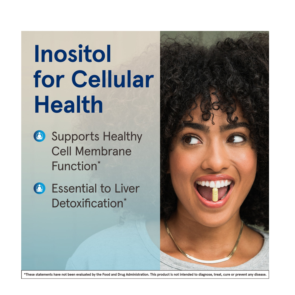 Jarrow Formulas Vegan Inositol Cellular Health 750 Mg 100 Veggie Capsules - Image 3