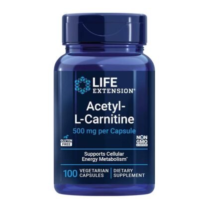 Life Extension Acetyl-L-Carnitine 500 Mg, 100 Vegetarian Capsules