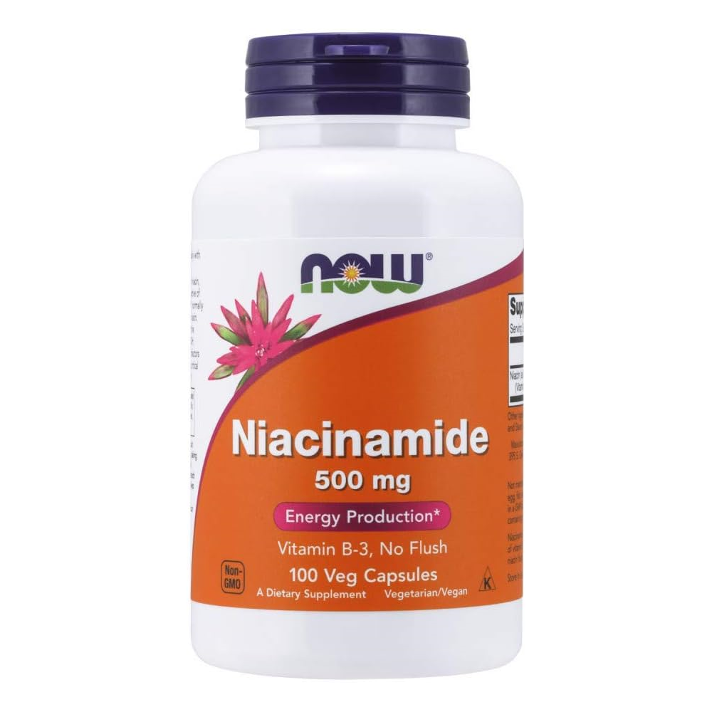 Now Foods Niacinamide 500 mg 100 Veg Capsules