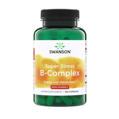 Swanson Vitamins Super Stress B-Complex with Vitamin C 100 Caps