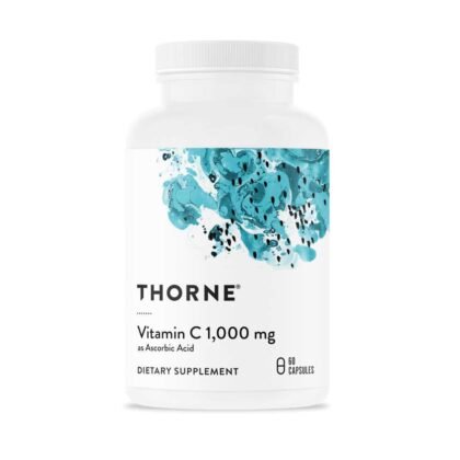 Thorne Vitamin C 1,000 Mg as Ascorbic Acid 60 Capsules