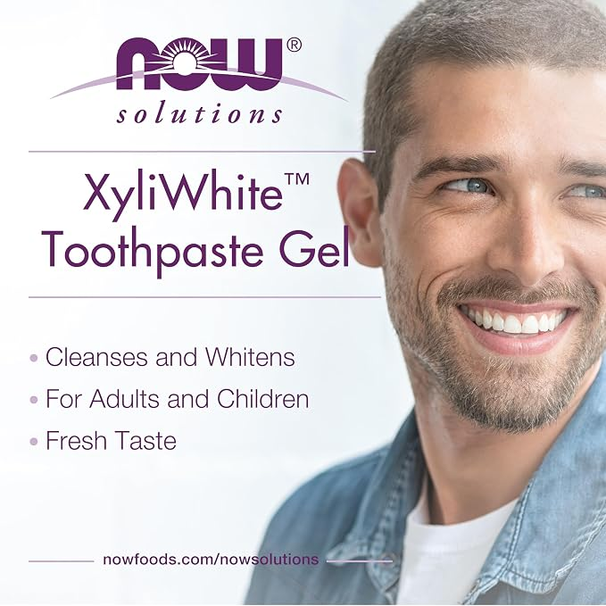 NOW Foods Solutions XyliWhite Toothpaste Gel Refreshmint 181 g - Image 2