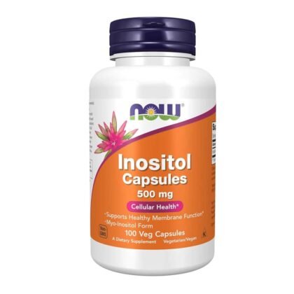 Now Foods Inositol 500 Mg, Healthy Membrane Function Cellular Health 100 Veg Capsules