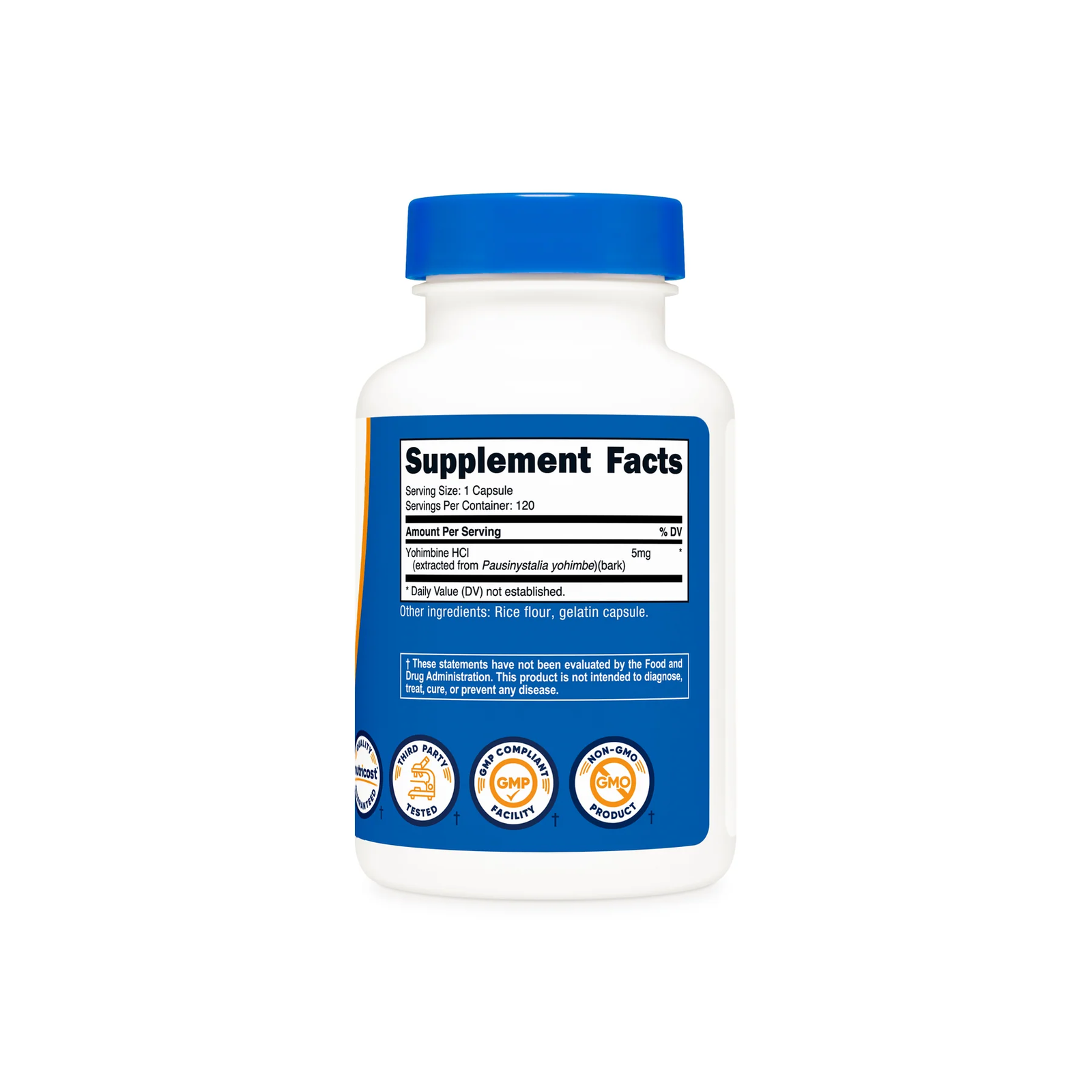 Nutricost Yohimbine HCL 5mg per Serving 120 Capsules - Image 2