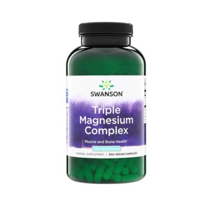 Swanson Vitamins Triple Magnesium Complex 400 Mg · 300 Vegan Caps