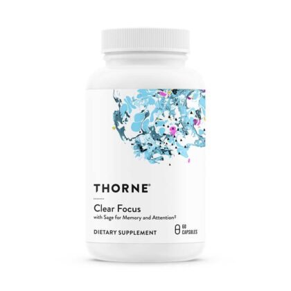 Thorne Clear Focus with Sage for Memory and Attention+ 60 Capsules