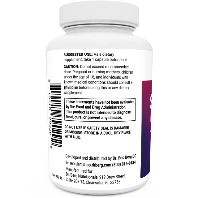 Dr. Berg Sleep Aid Regular Formula – 90 Capsules - Image 3