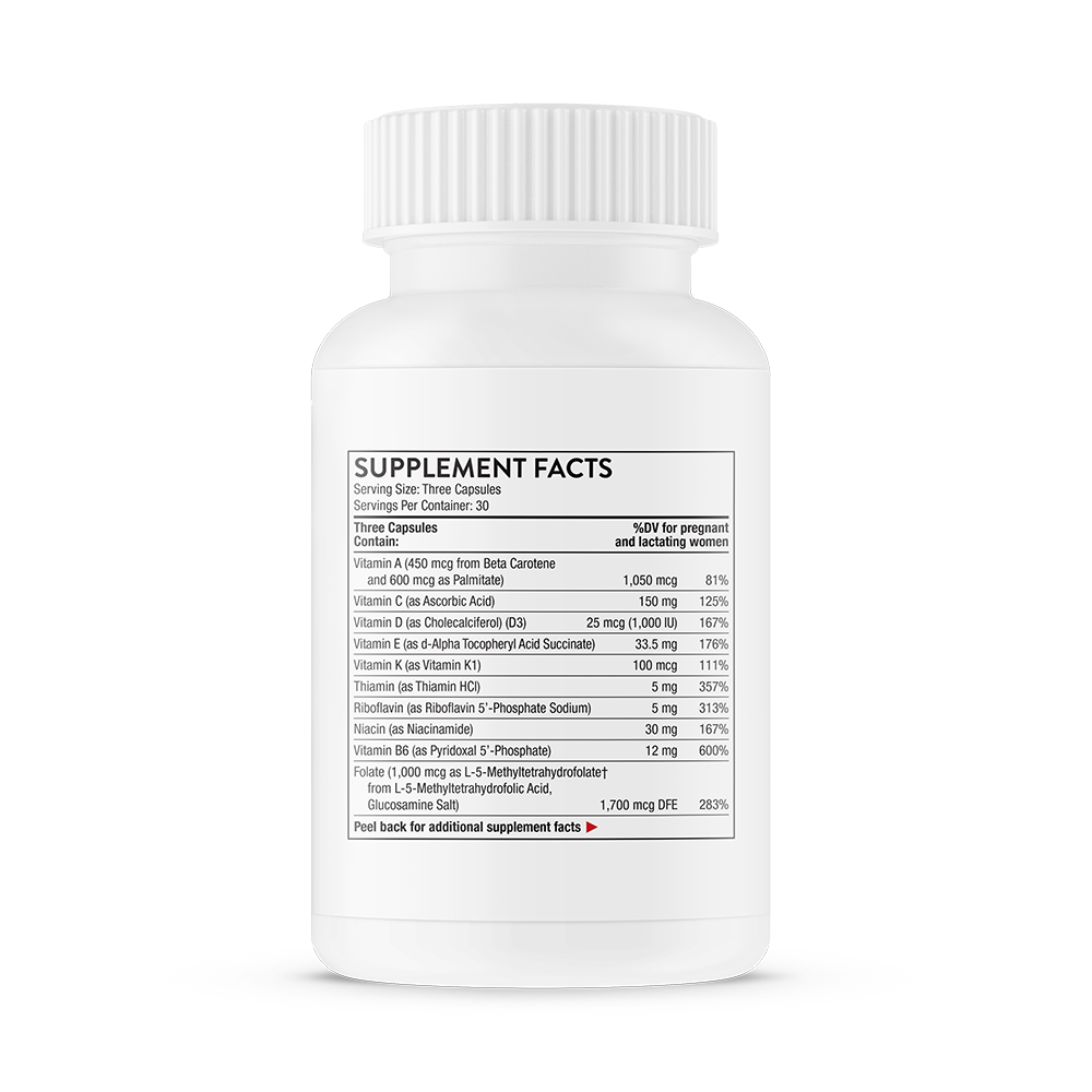 Thorne Basic Prenatal for Pregnant and Nursing Women 90 Capsules - Image 3