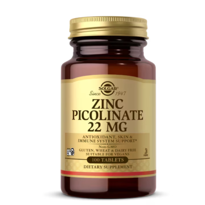Solgar Zinc Picolinate 22mg 100 Tablets